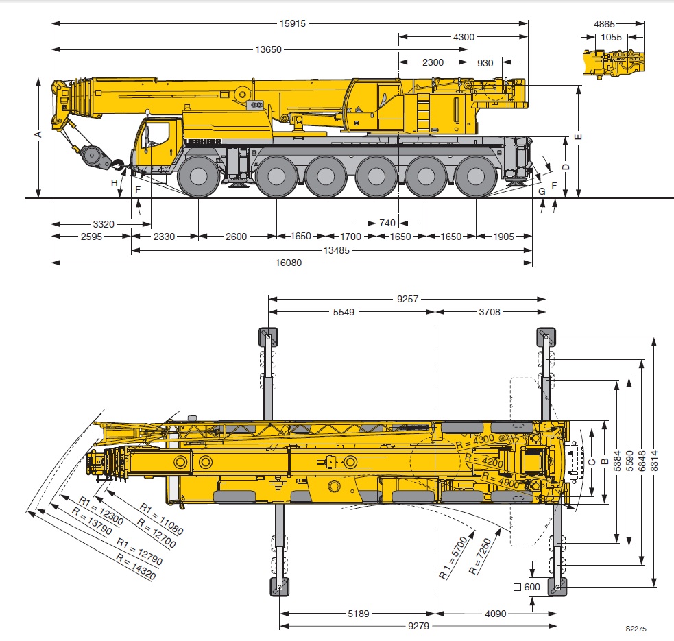 Аренда автокрана 150 тонн Liebherr LTM 1150 в Москве